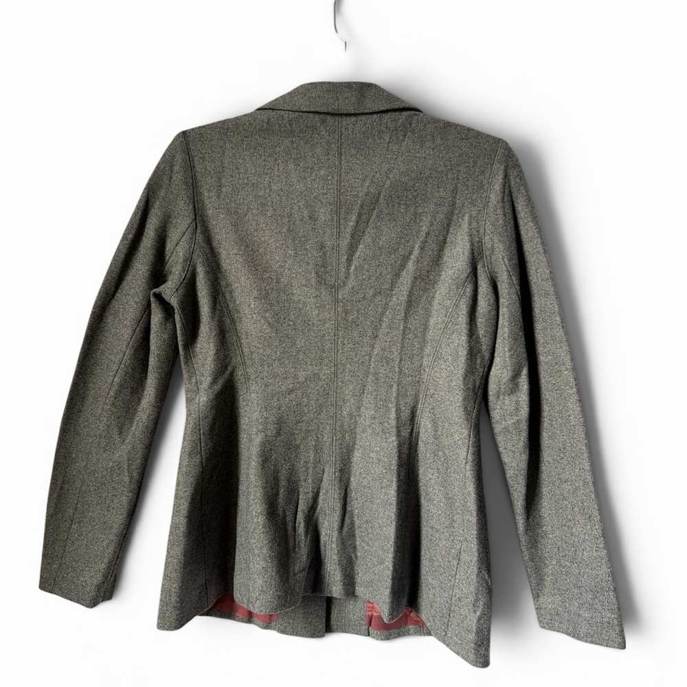 TAHARI Wool Blend Gray Women's Tailored Blazer Jacket Officecore Office Work - Picture 4 of 6